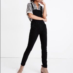 Madewell Skinny Overalls in Black Denim | L